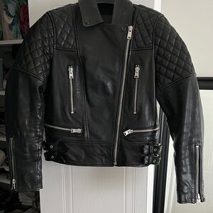 All Saints Black Leather Jacket